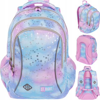 ST.RIGHT viackomorový školský batoh Shades of blue, Shades of pink, Multicolor 20 l